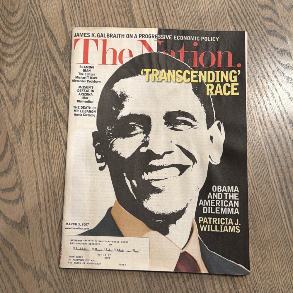 The Nation‎ Magazine March 5,  2007 Obama Cover Story The American Dilemma Rare